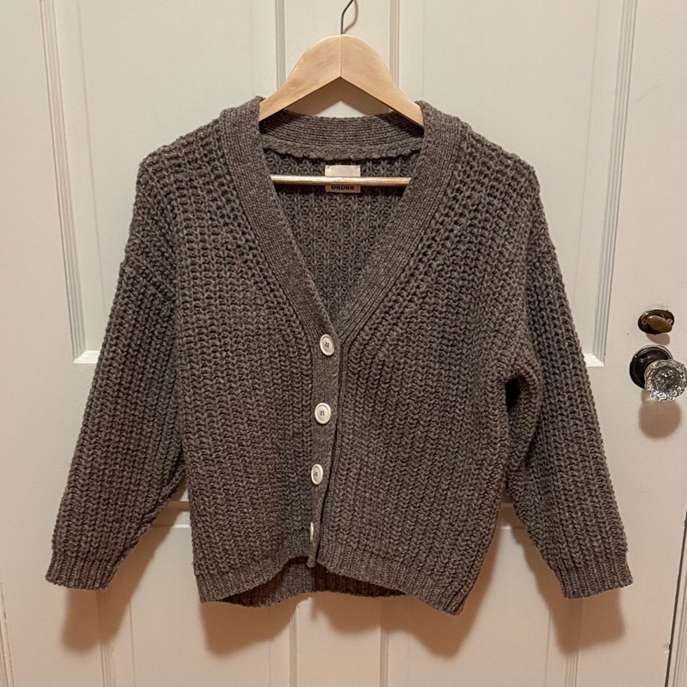 Babaa 100% wool cardigan size small